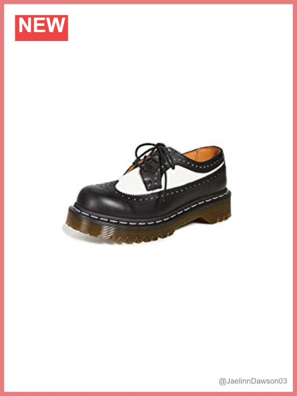 Dr. Martens 3989 Bex Wingtip Oxford Shoes Chunky Sole Lace Up